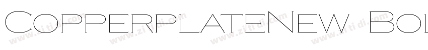 CopperplateNew BoldM字体转换